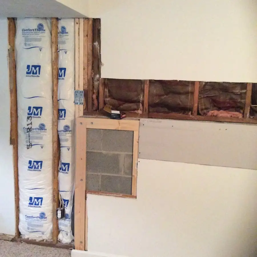 Wall insulation replacement during Contents Cleaning & Restoration in Mexia